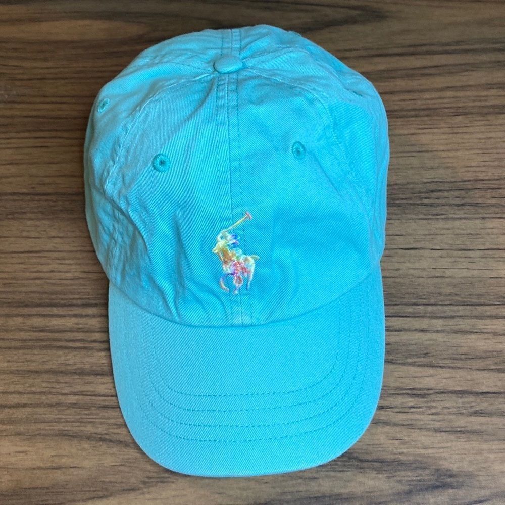 Polo Ralph Lauren Women’s Blue Rainbow Pony Hat - NEW